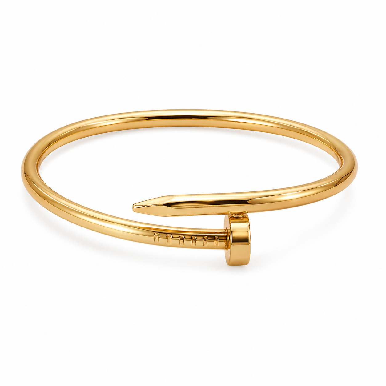 Golden Nail Adjustable Cuff Bracelet