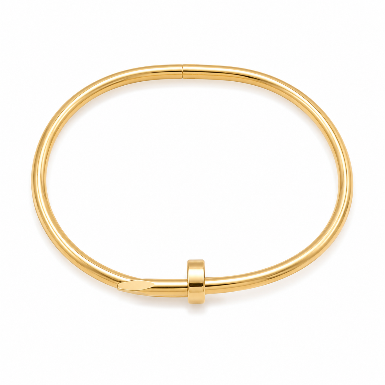 Golden Nail Adjustable Cuff Bracelet